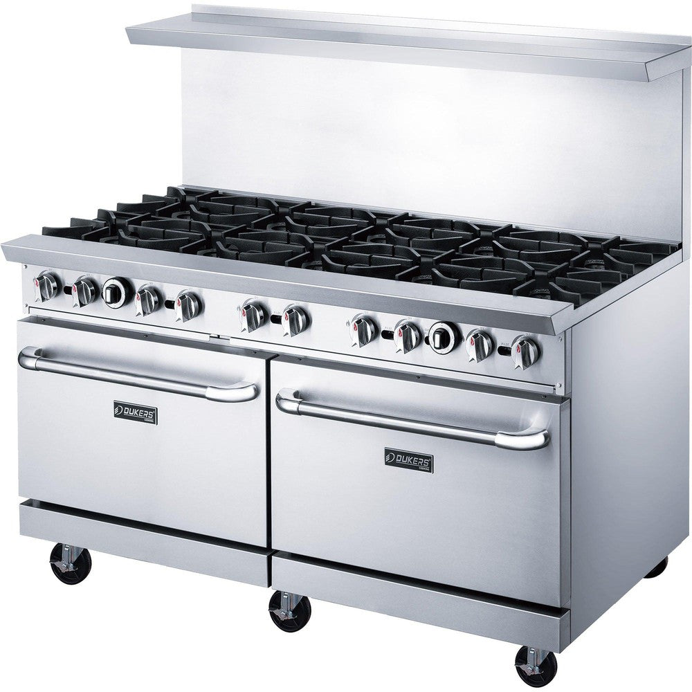 DCR60-10B side profile showing stainless steel body and 6 inch locking casters