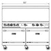 DCR60-4B36GM dimension drawing showing 60 inch width and 56 inch overall height