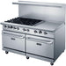 DCR60-6B24GM side profile showing stainless steel body and 6 inch locking casters