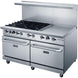 DCR60-6B24GM side profile showing stainless steel body and 6 inch locking casters