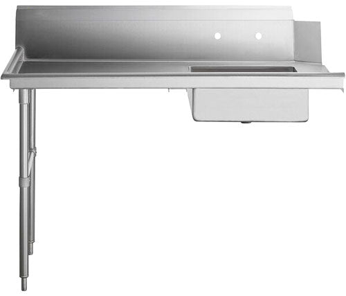 Omcan 28486 60 inch left side soiled dish table with sink