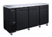 Omcan BB-CN-0020-SH 73 inch three solid door back bar cooler black