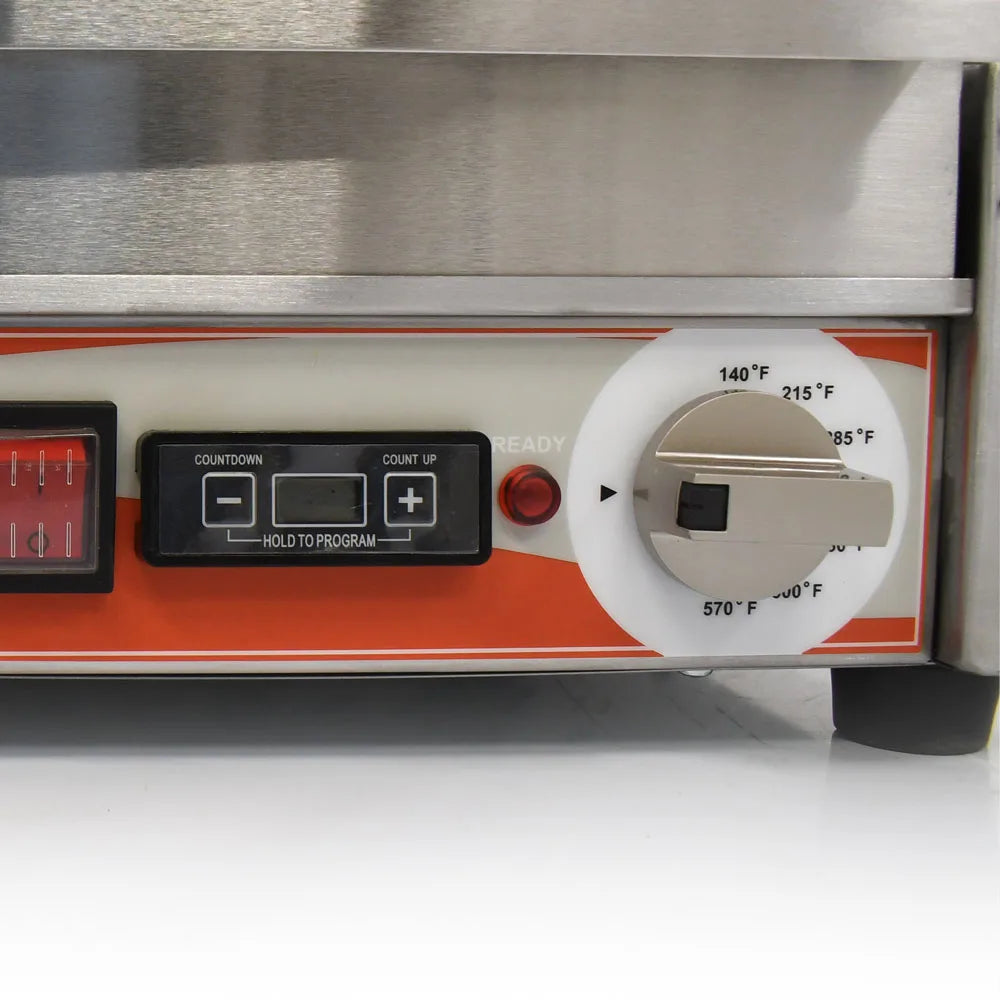Omcan PG-CN-0679-FT single panini grill controls