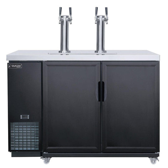 Dukers DKB48-M2 kegerator front view with draft tower