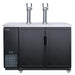 Dukers DKB48-M2 kegerator front view with draft tower