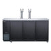 Dukers DKB72-M3 kegerator front view with draft tower