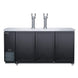Dukers DKB72-M3 kegerator front view with draft tower