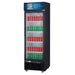 Dukers LG-430 glass door merchandiser refrigerator right side view
