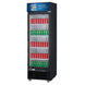 Dukers LG-430 glass door merchandiser refrigerator right side view