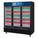 Dukers DSM-69R glass door merchandiser refrigerator right side profile
