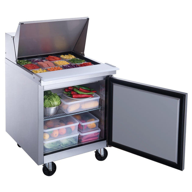 Dukers DSP29-12M-S1 mega top rail loaded with twelve one-sixth size pans