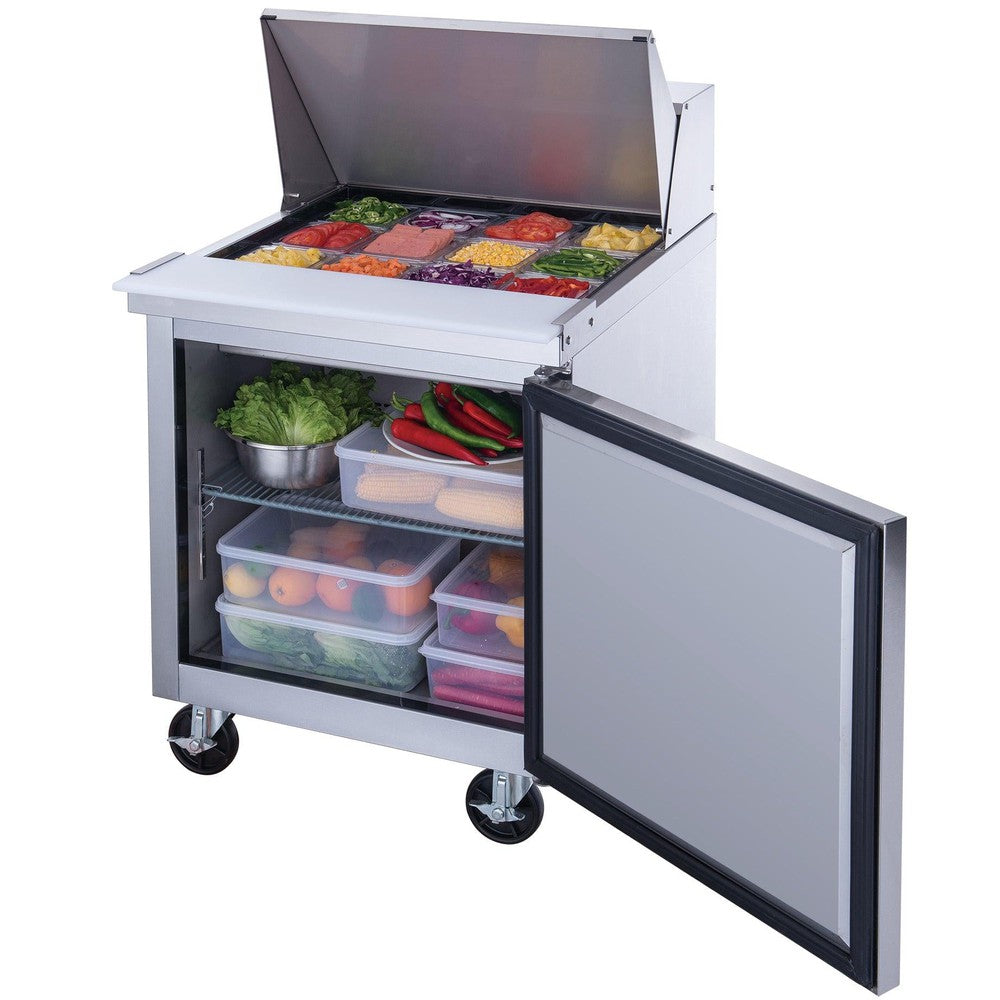 Dukers DSP29-12M-S1 refrigerated base cabinet with adjustable wire shelf