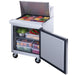 Dukers DSP29-12M-S1 refrigerated base cabinet with adjustable wire shelf