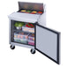 Dukers DSP29-8-S1 refrigerated base cabinet interior with wire shelf