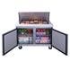 Dukers DSP48-18M-S2 salad prep table on a restaurant build line