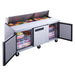 Dukers DSP72-18-S3 pan rail with eighteen one-sixth size pans