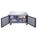 Dukers DUC60F undercounter freezer interior with removable wire shelves