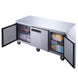 Dukers DUC72F undercounter freezer stainless steel exterior detail