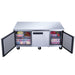 Dukers DUC72R undercounter refrigerator interior with adjustable wire shelves