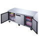 Dukers DUC72R undercounter refrigerator stainless steel door and handle detail