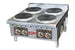 Omcan CE-CN-EHP24 240 24 inch countertop electric hot plate with four burners