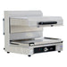 Omcan CE-CN-0580-S stainless steel quartz adjustable salamander with 14 x 21 inch warming base