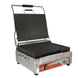 Omcan PG-CN-0679-R single panini grill with grooved cast iron plates