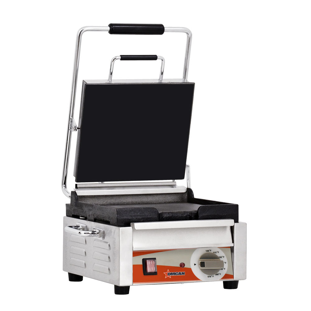Omcan PG-CN-0515-F single panini grill with smooth plates
