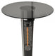 Omcan PH-CN-1100-T patio heater with tempered glass table and remote control