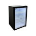 Omcan RS-CN-0130 22 inch black countertop display refrigerator with glass door