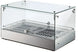 Omcan DW-CN-0035 22 inch single shelf countertop display warmer with square glass