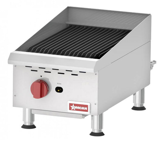Omcan CE-CN-CBR15 Elite 15 inch countertop radiant gas charbroiler