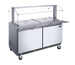 Omcan PT-CN-1524-S-HC 60 inch refrigerated salad bar cold food table with sneeze guard