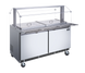 Omcan PT-CN-1524-S-HC 60 inch refrigerated salad bar cold food table with sneeze guard