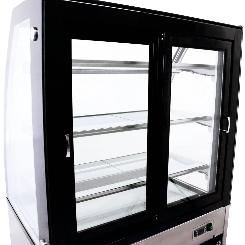 Omcan RS-CN-0271 curved glass showcase additional view