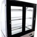 Omcan RS-CN-0271 curved glass showcase additional view