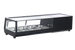 Omcan RS-CN-0042-2 47 inch refrigerated flat glass sushi display case black