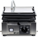 Omcan PG-IT-0483 Trento 10 x 9 inch panini grill with ribbed top and smooth bottom
