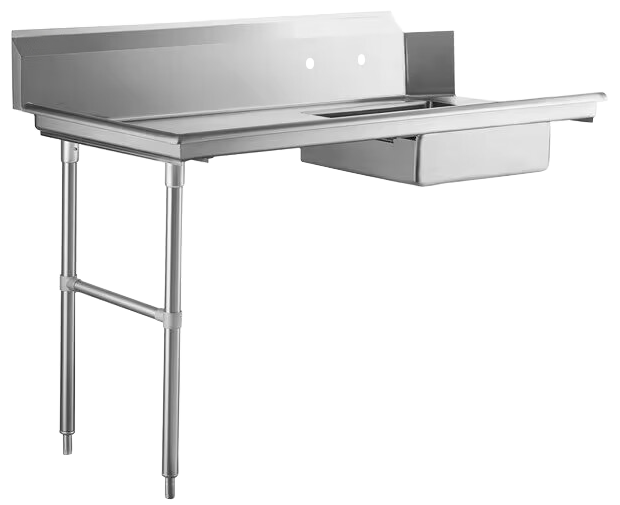 Omcan 47748 72 inch left side soiled dish table with sink