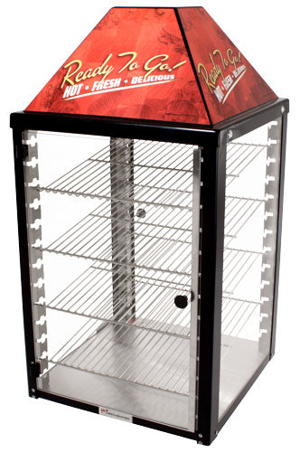 Omcan FW-US-690-25-2 18 inch countertop food display warmer with four shelves