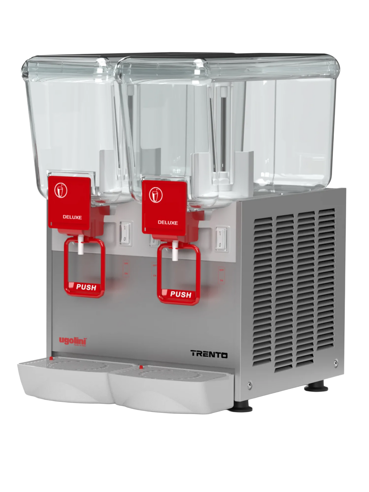Omcan DELUXE 12-2 double bowl refrigerated juice dispenser