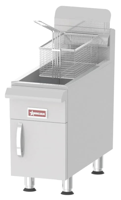 Omcan CE-CN-UR-CF15-LP 15 lb countertop liquid propane fryer