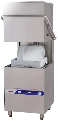 Omcan CD-GR-1510 upright dishwasher detail view
