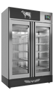 Omcan MAT2004.0 meat curing cabinet angle view