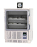 Migali Industries EVOX-U1RG-BB Blood Bank Refrigerator 4.2 Cu. Ft. - single glass door undercounter refrigerator stocked with blood bags, front view
