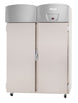Migali Industries EVOX-2F-LB Medical-Grade Freezer 44.9 Cu. Ft. - two solid door upright freezer with digital temperature controller, front quarter view