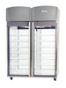 Migali Industries EVOX-2PT-LB-RC Clean Room Pass-thru Refrigerator - two glass doors, clean room side, interior lit with wire shelves