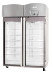 Migali Industries EVOX-2RG-PH Medical-Grade Refrigerator 44.9 Cu. Ft. - two glass door upright with digital temperature controller, front quarter view