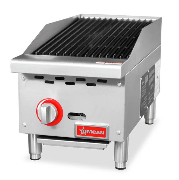Omcan CE-CN-CB12-M 12 inch radiant gas charbroiler 35000 BTU