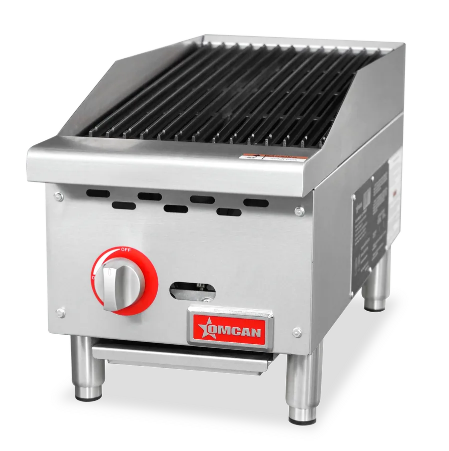 Omcan CE-CN-CB12-M 12 inch radiant gas charbroiler 35000 BTU